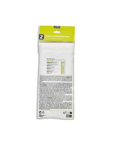 Juego 2 paletinas poliamida dorada