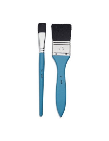 Juego 2 pinceles planos Aquarelle