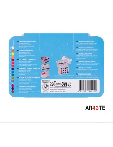 Pocket Box Acuarelas 12+3 Van Gogh