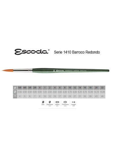 Escoda 1410 Barroco Redondo