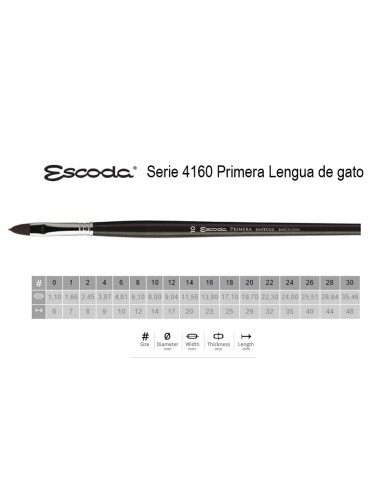 Escoda 4160 Primera Lengua de gato