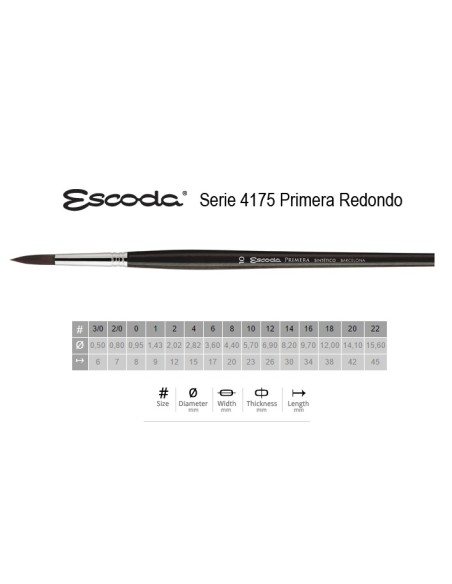 Escoda 4175 Primera Redondo