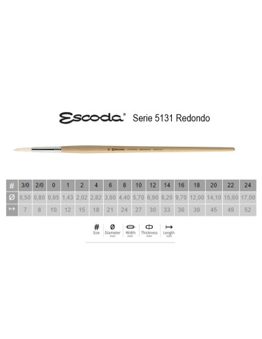 Escoda 5131 Cerda Blanca