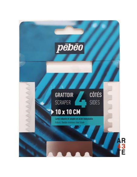 Raspador de metal 4 caras 10x10cm