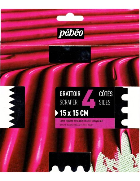 Raspador de metal 4 caras 15x15cm