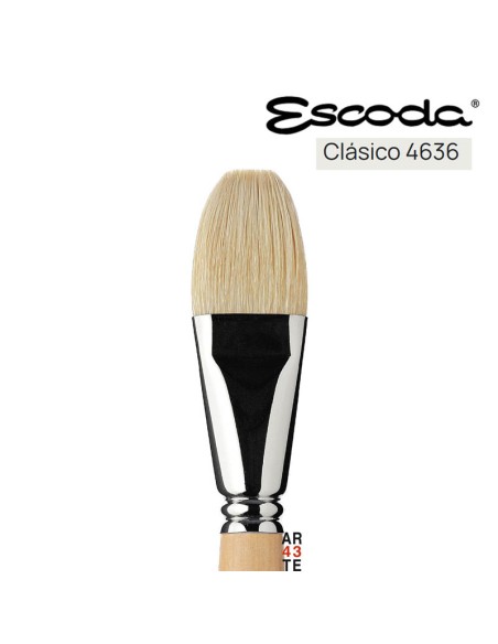 Pincel Plano carrado Escoda serie 4636 Clásico