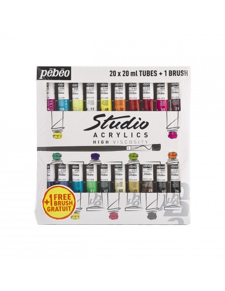 Estuche Studio Acrylics 20x20ml