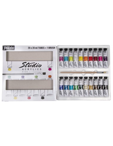 Estuche Studio Acrylics 20x20ml