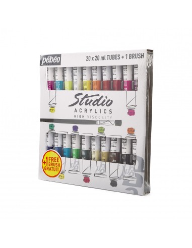 Estuche Studio Acrylics 20x20ml