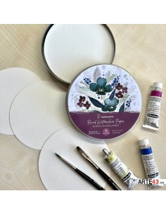 Papel de acuarela redondo 2