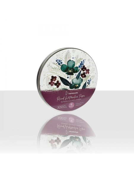 Papel de acuarela redondo