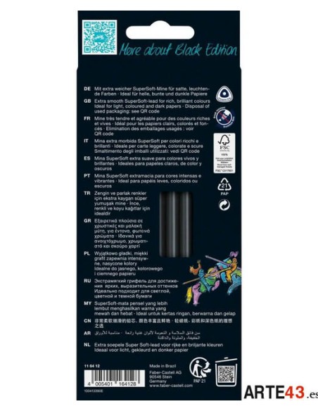 Lápices Black Edition. Faber Castell