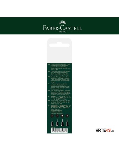 4 Pitt Artist Pens Black