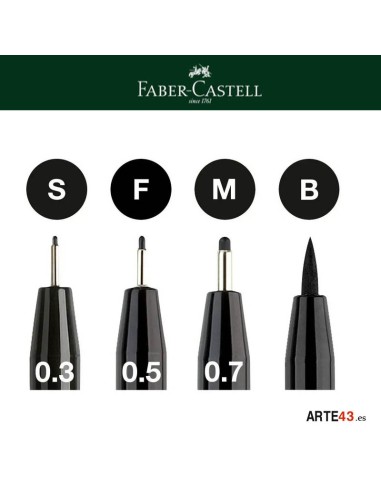 4 Pitt Artist Pens Black