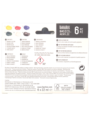 Basics acrylic, Liquitex
