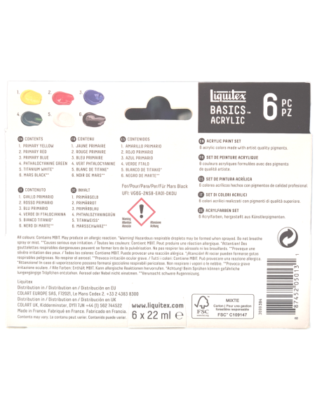 Basics acrylic, Liquitex