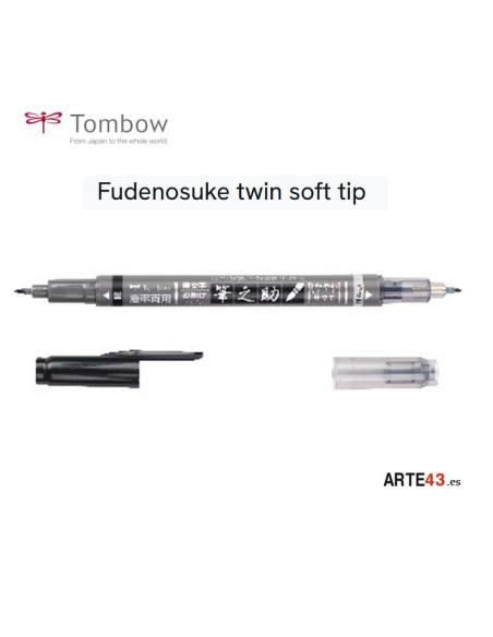 Fudenosuke twin soft tip brush pen.