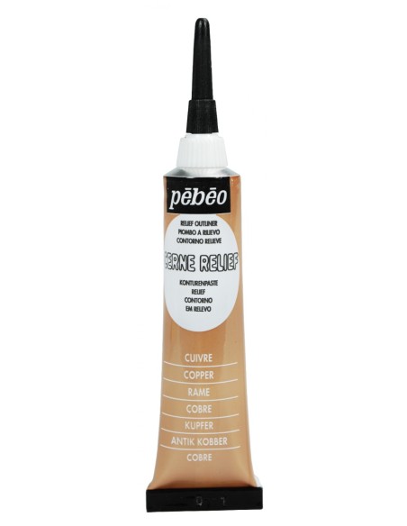 Pintura relieve para vidrio Cerne Relief de Pebeo