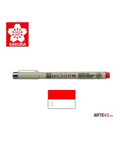 Pigma Micron 04 Rojo