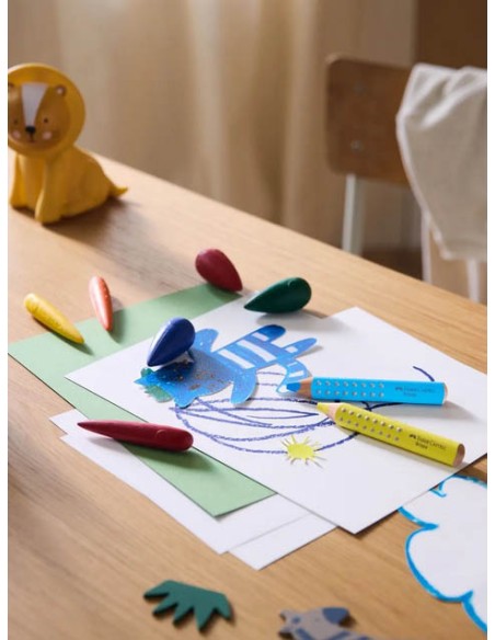 Kinder crayons trom/gota x4