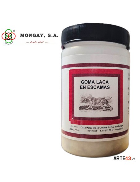 Goma laca en escamas