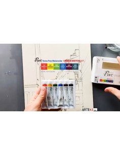 PWC acuarela extrafina Urban sketch set