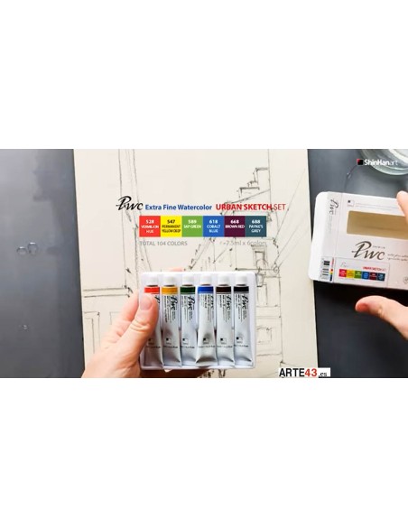 PWC acuarela extrafina Urban sketch set