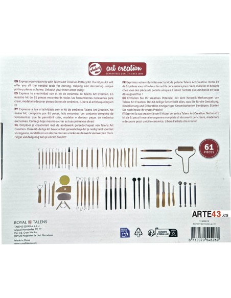 Pottery tools kit
