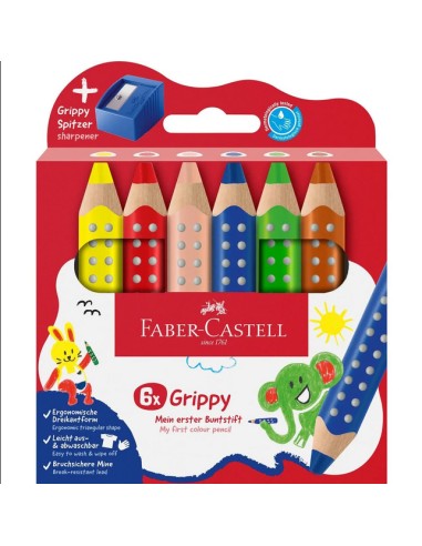 Lapiz de color Grippy con Sacapuntas