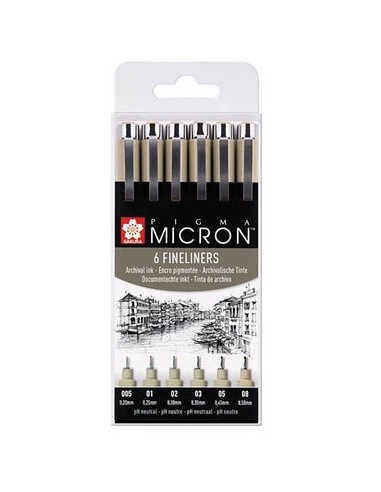 Micron 6 Fineliners