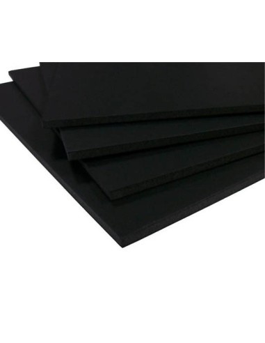Cartón Pluma Negro 100x70Cm 3mm.