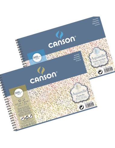 Canson Aquarelle Bloc con espiral.