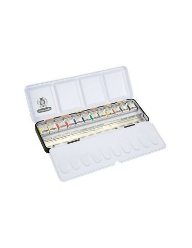 75744 Akademie Aquarell x12 medios godets