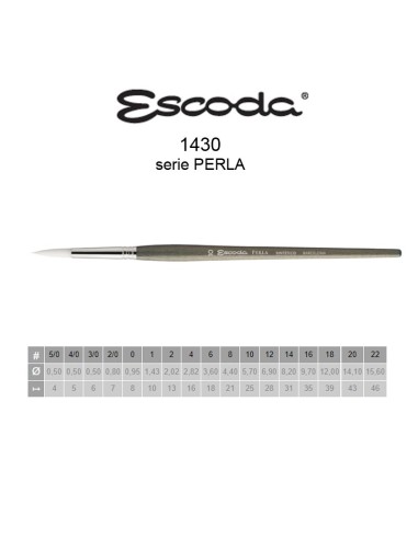 Escoda 1430 serie PERLA (redondo)