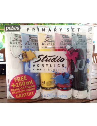Studio Acrylic primary set 250ml
