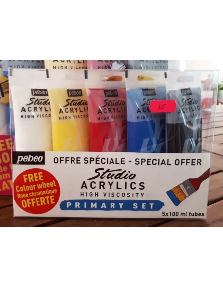 Studio Acrylic primary set 5x100ml
