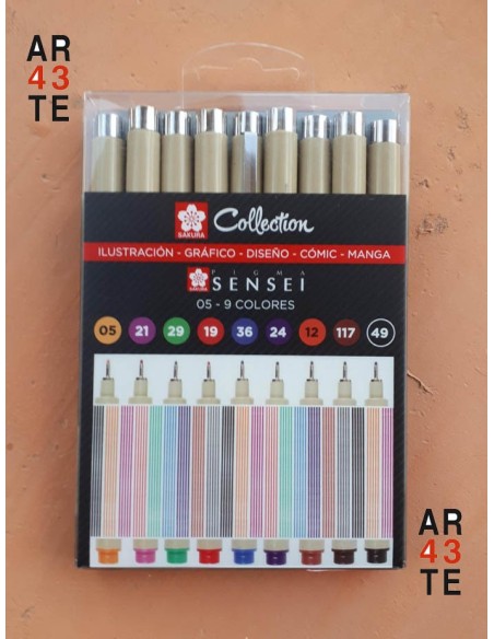 Pigma Sensei Collection 05- 9colores