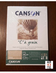 Canson "c" à grain Papel de dibujo amarillo ocre 2