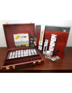 Maletín óleo extrafino Titan 10colores 60ml 2