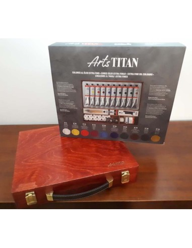 Maletín óleo extrafino Titan 10colores 60ml