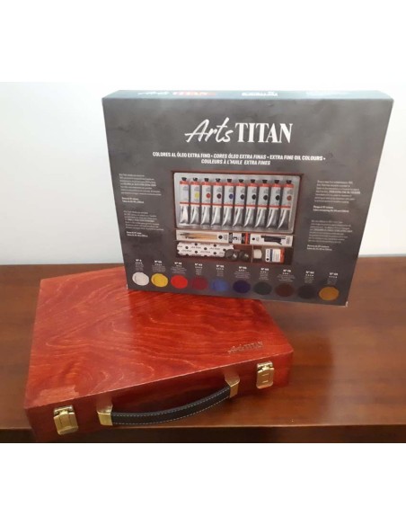 Maletín óleo extrafino Titan 10colores 60ml