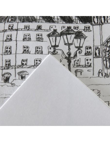 Canson XL Bristol con espiral parte superior.