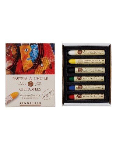 Caja 6 Pasteles al óleo Sennelier