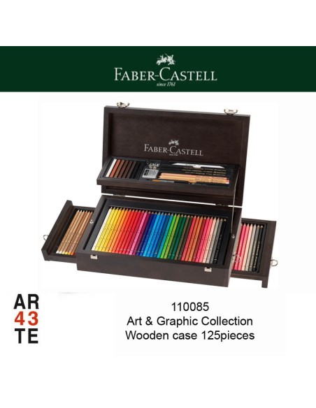 Art & Graphic Collection Wooden case 125pieces