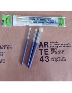 3 pinceles de estarcir... 2