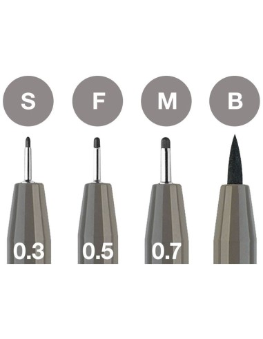 4 Pitt Artists pens. Warm Grey IV