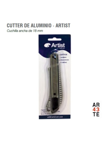 Cutter aluminio cuchilla ancha 18mm