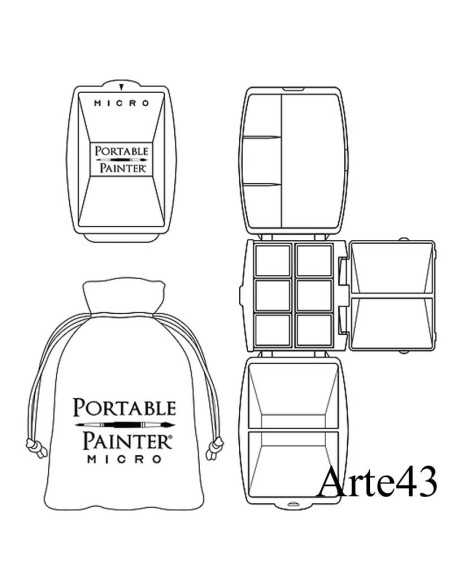 Portable painter micro. Paleta portátil micro