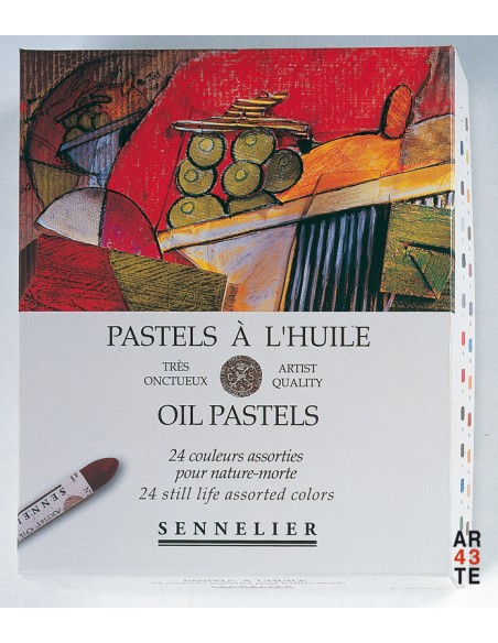 Caja de cartón 24 pasteles al óleo (Nature Morte)