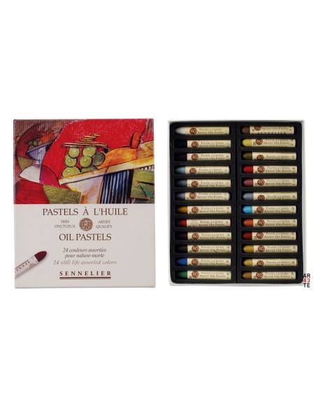 Caja de cartón 24 pasteles al óleo (Nature Morte)